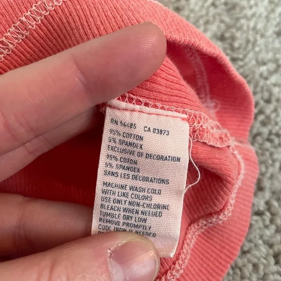 American Eagle • Peach Ribbed Tank Top - Picture 3 of 4